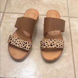 Dolce vita Brown and Tan Women's Sandals